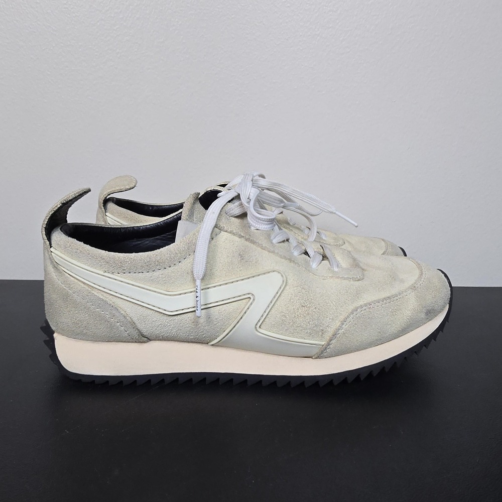 Rag & Bone Shoes Womens Size 8.5 Gray Retro Runner Suede Low‎ Top Sneakers
